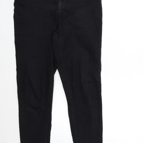 F&F Womens Black  Denim Skinny Jeans Size 14 L28 in
