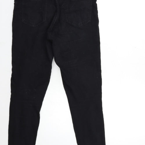 F&F Womens Black  Denim Skinny Jeans Size 14 L28 in