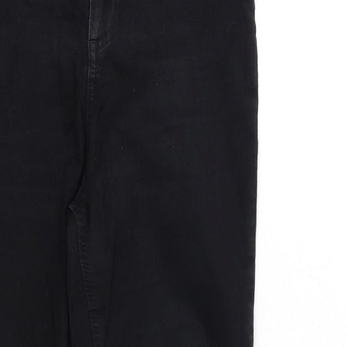 F&F Womens Black  Denim Skinny Jeans Size 14 L28 in
