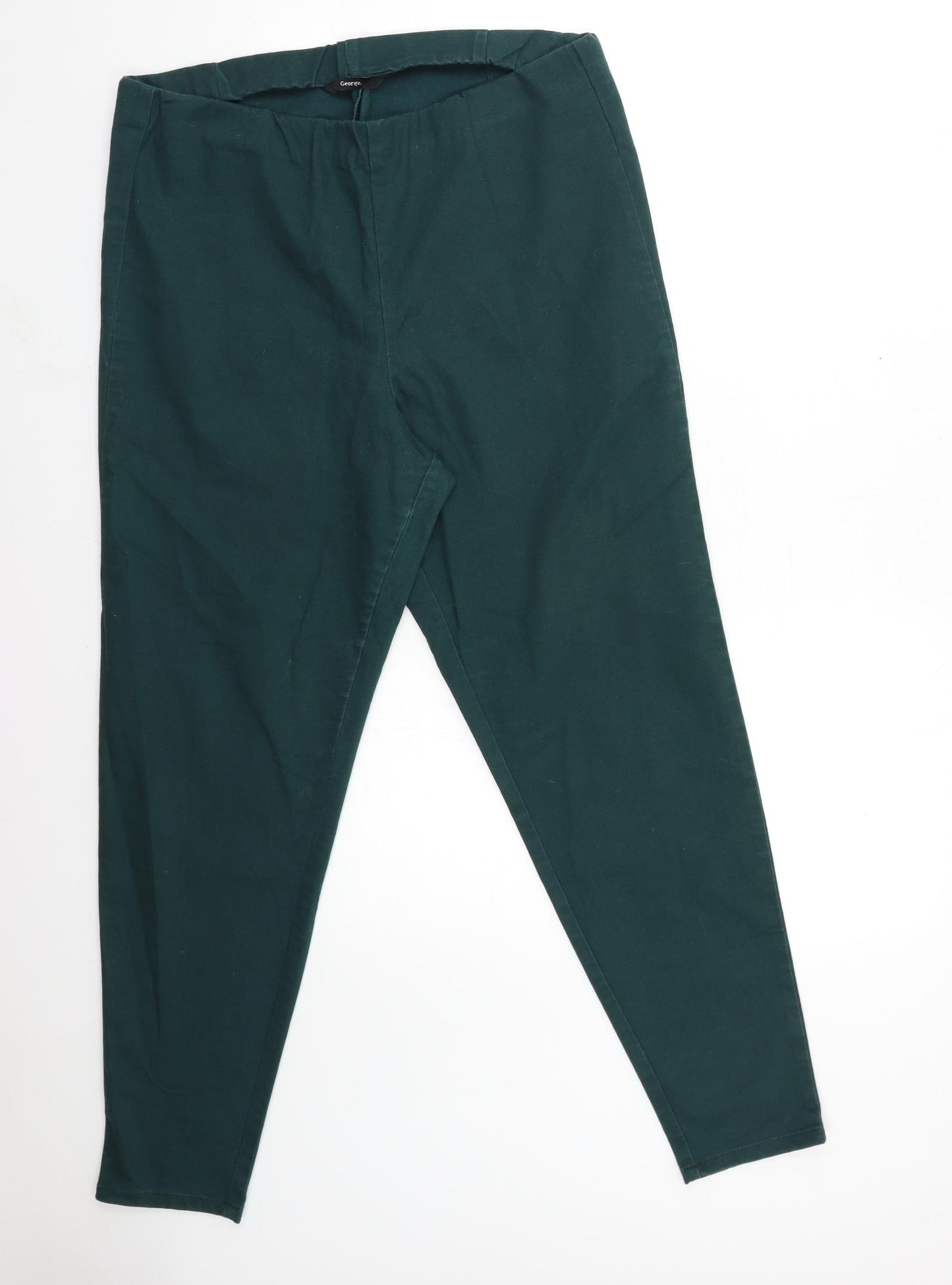 George Womens Green  Denim Jegging Jeans Size 18 L28 in