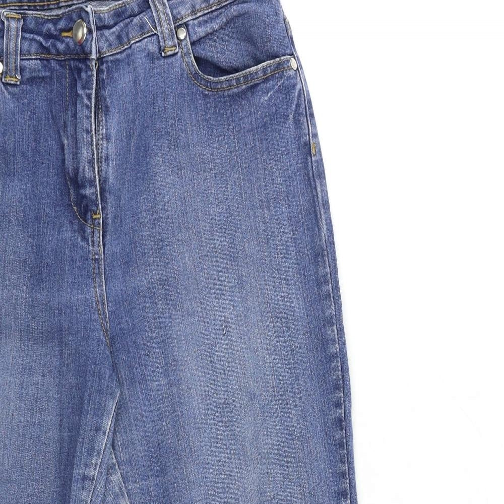 Marks and Spencer Womens Blue  Denim Cropped Jeans Size 12 L21 in