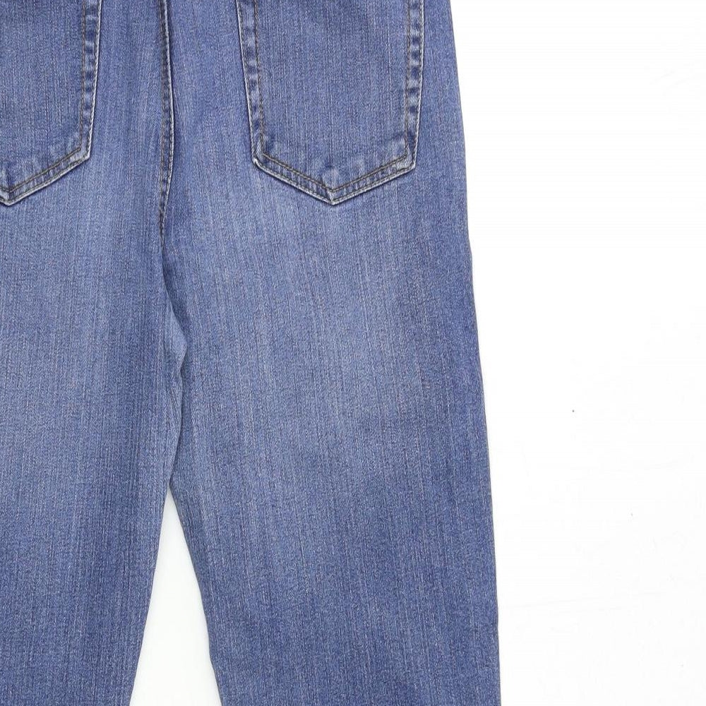 Marks and Spencer Womens Blue  Denim Cropped Jeans Size 12 L21 in