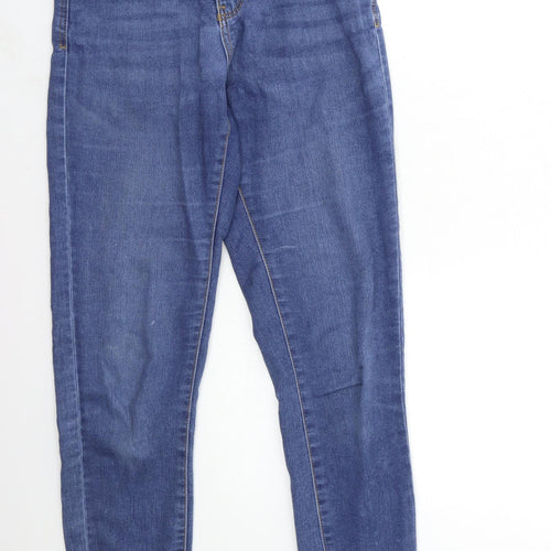 Denim & Co. Womens Blue  Denim Skinny Jeans Size 10 L28 in