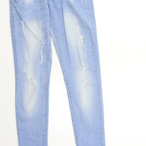 MISS LILI Womens Black  Denim Skinny Jeans Size 25 in L30 in