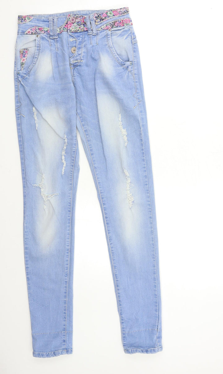 MISS LILI Womens Black  Denim Skinny Jeans Size 25 in L30 in