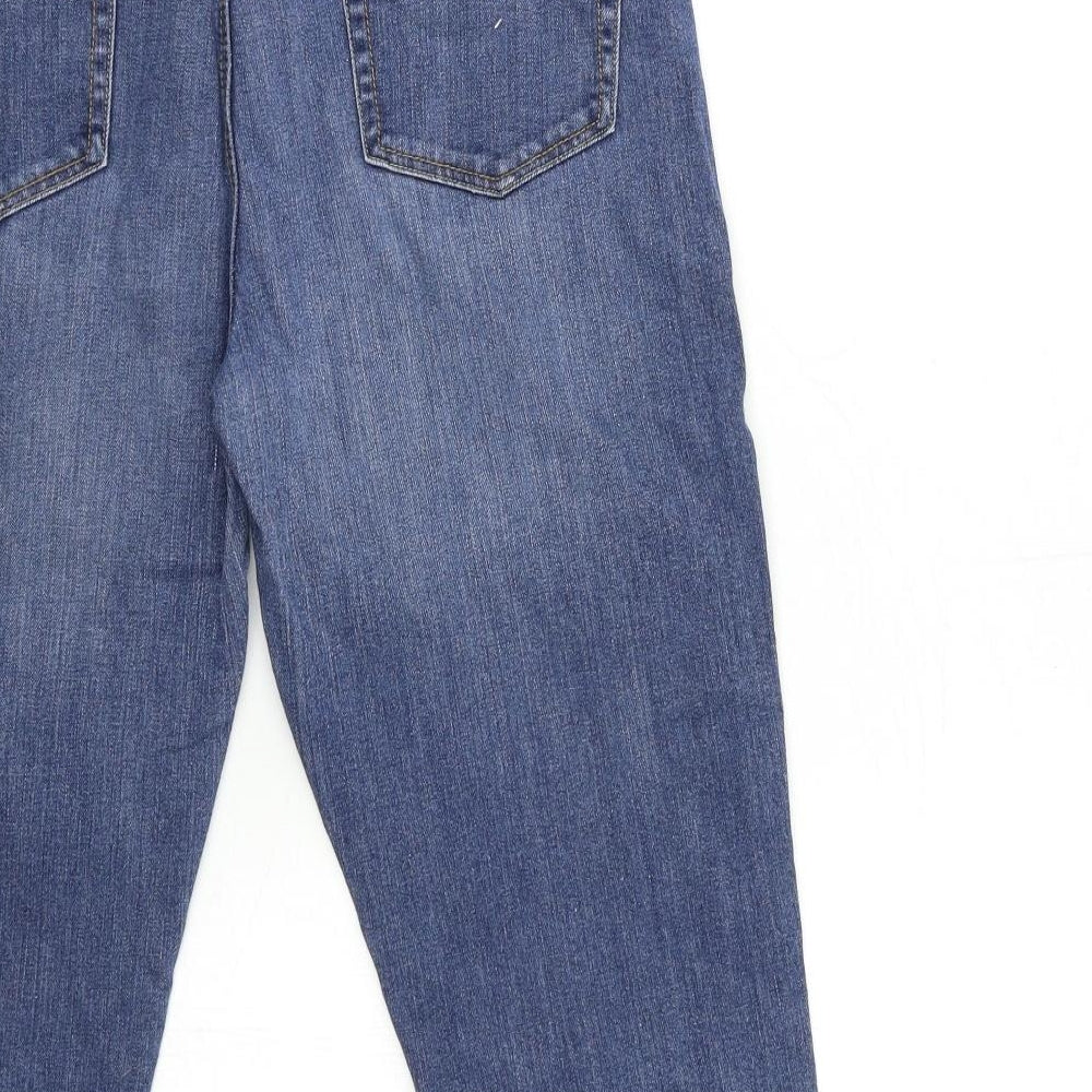 Preworn Womens Blue  Denim Cropped Jeans Size 12 L22 in