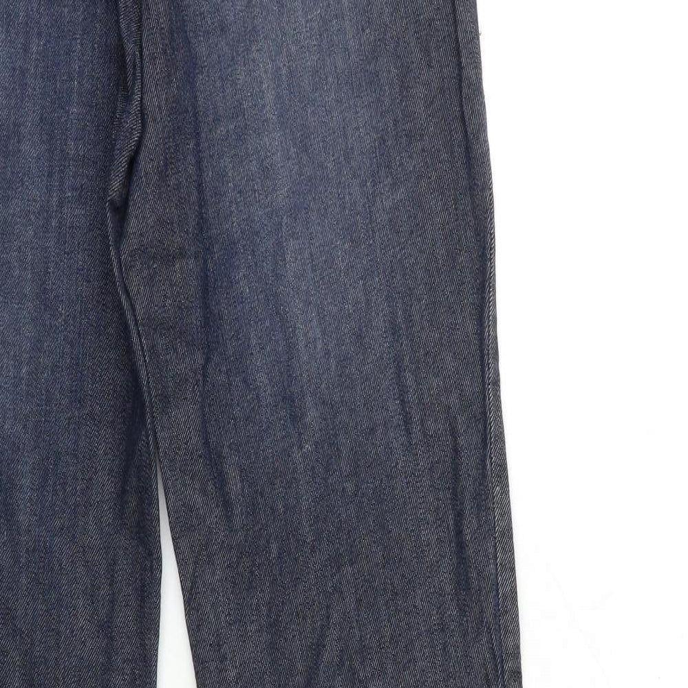Arizona Jeans Womens Blue  Denim Straight Jeans Size 12 L32 in