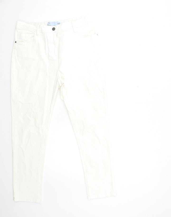 Anthology Womens White Denim Skinny Jeans Size 14 L27 in