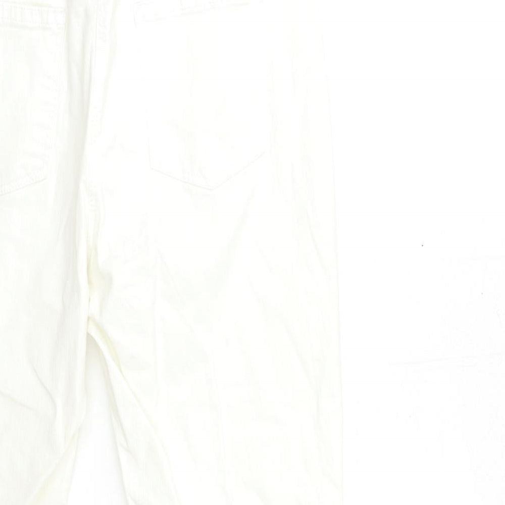 Anthology Womens White  Denim Skinny Jeans Size 14 L27 in