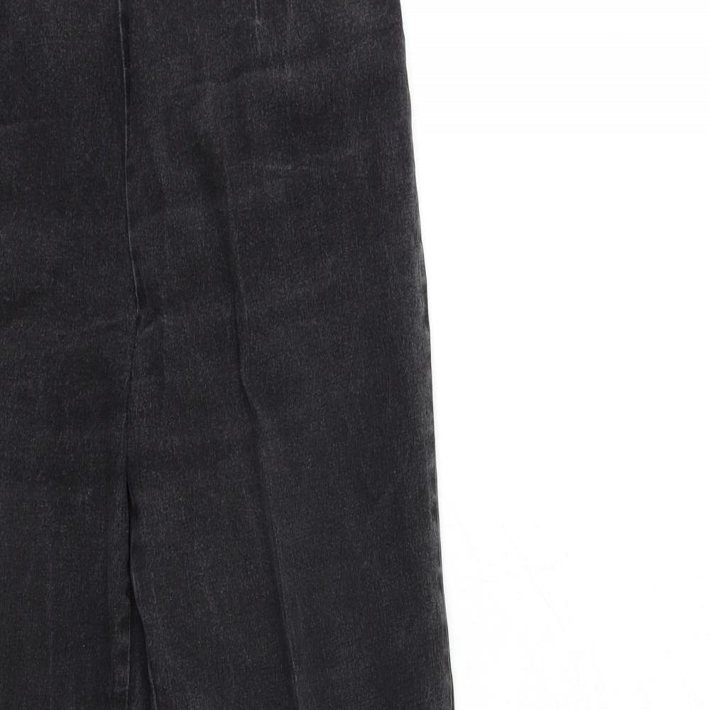 BHS Womens Black  Denim Flared Jeans Size 16 L31 in
