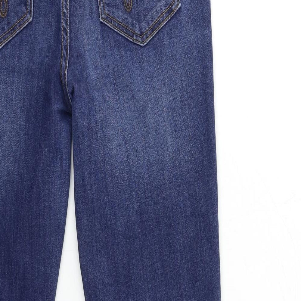 F&F Womens Blue  Denim Flared Jeans Size 10 L20 in