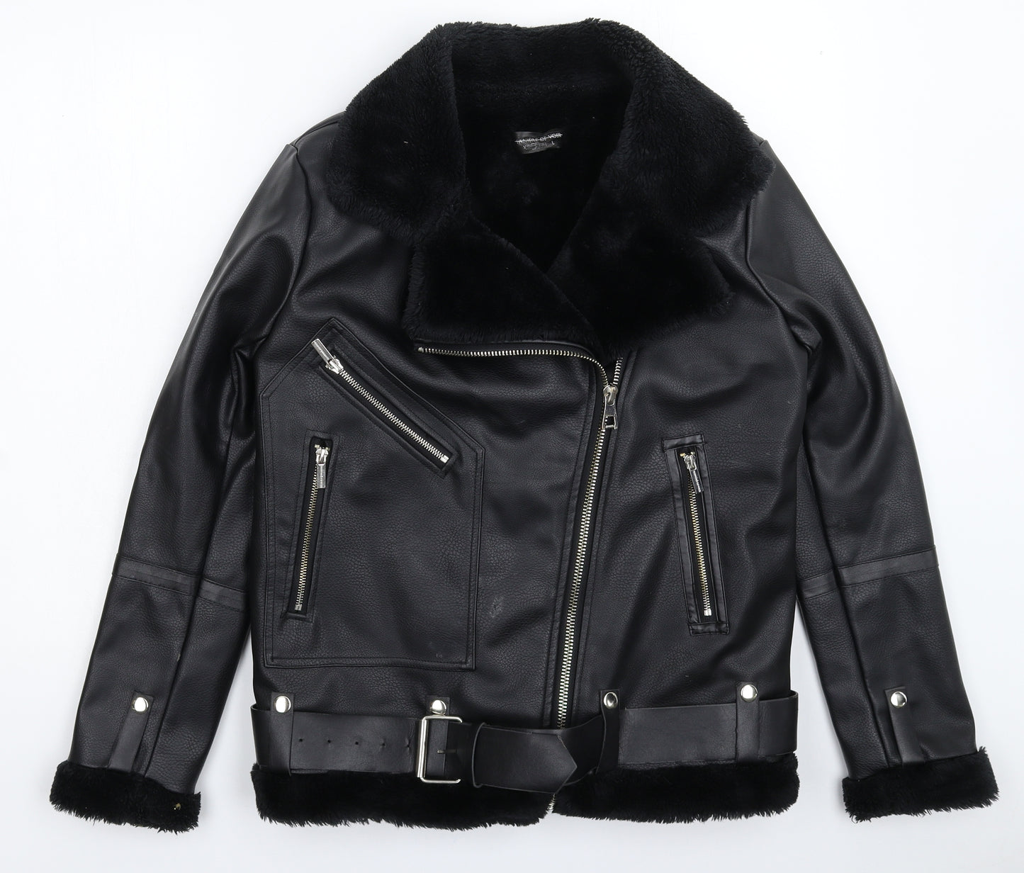 Maniere De Voir Mens Black   Jacket  Size S