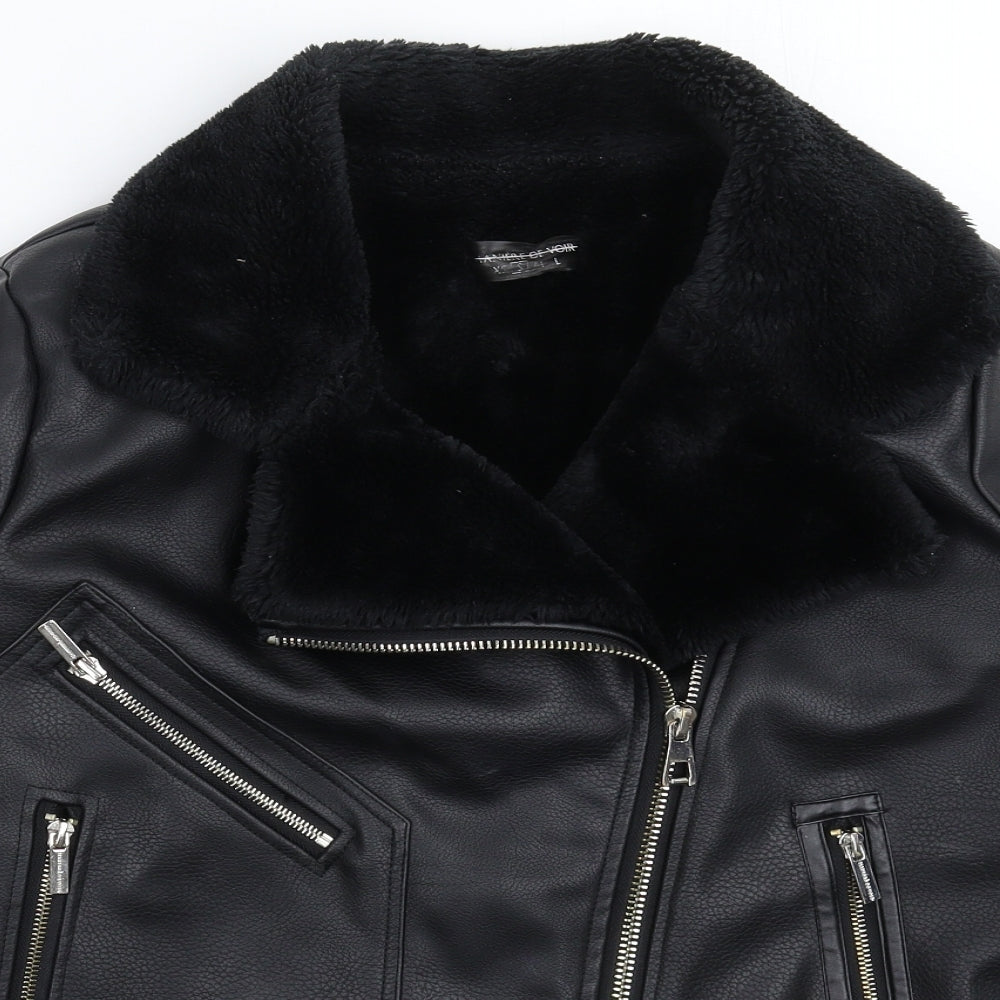 Maniere De Voir Mens Black   Jacket  Size S