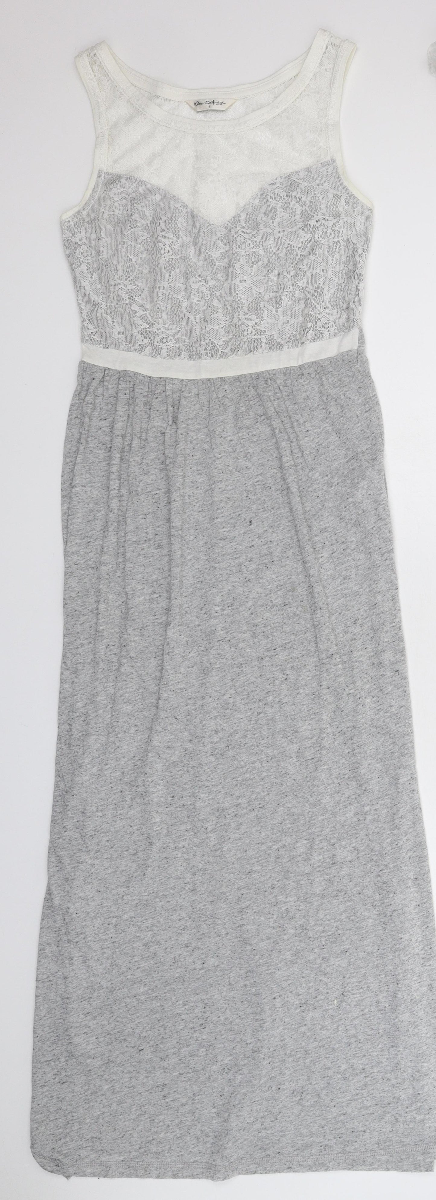Miss Selfridge Womens Grey   Fit & Flare  Size 8