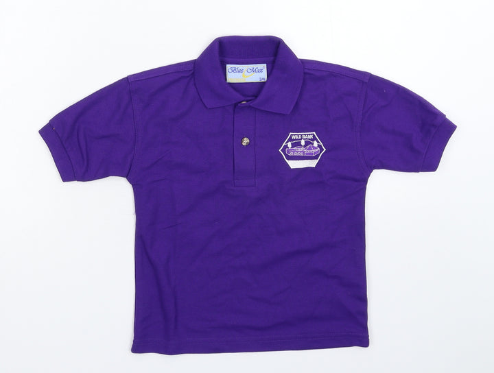 Blue Max Boys Purple   Basic Polo Size 3-4 Years
