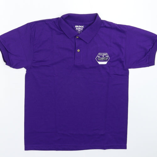 Gildan Boys Purple   Basic Polo Size 15-16 Years