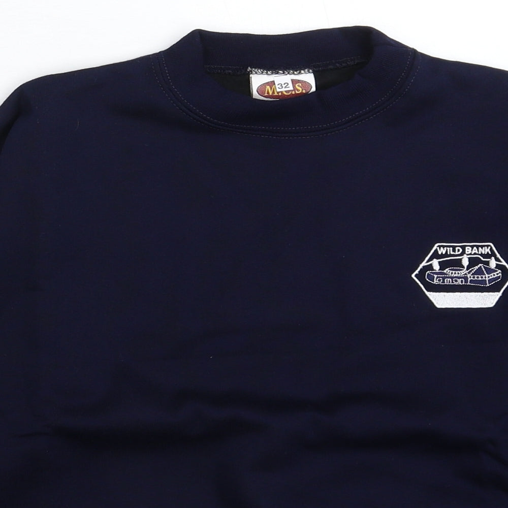 MCS Womens Blue   Pullover Sweatshirt Size XS