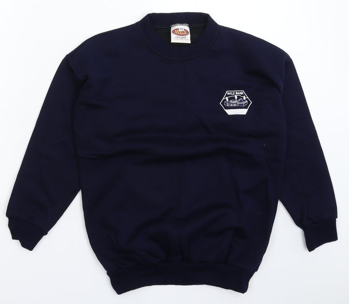 MCS Mens Blue Pullover Sweatshirt Size XS