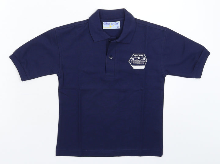 Blue Max Boys Blue   Basic Polo Size 5-6 Years
