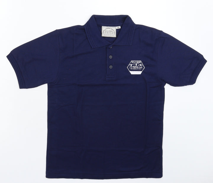 MCS Boys Blue   Basic Polo Size L