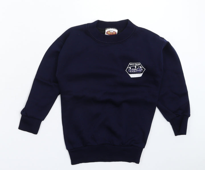 MCS Boys Blue Pullover Sweatshirt Size S