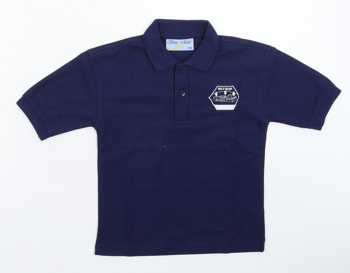 Blue Max Boys Blue   Basic Polo Size 5-6 Years