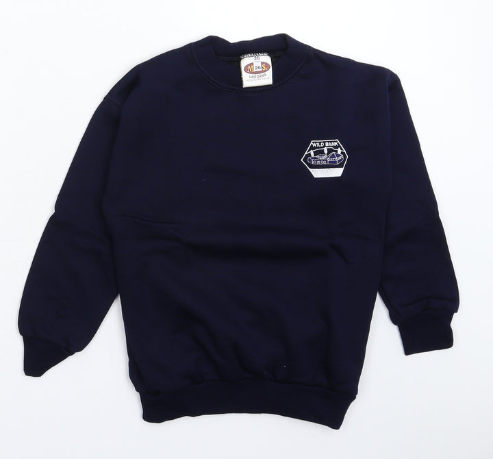 MCS Boys Blue Pullover Sweatshirt Size S