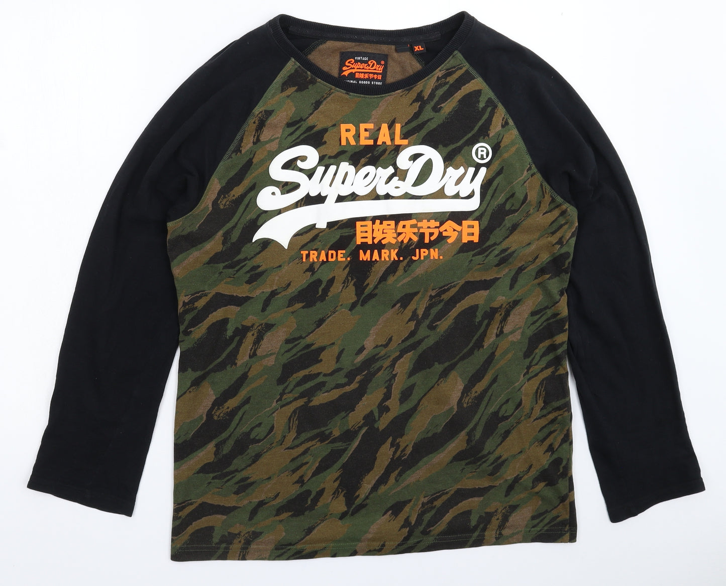 Superdry Mens Multicoloured Camouflage   T-Shirt Size XL