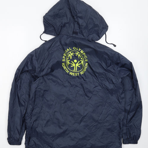 Result Mens Blue   Rain Coat Coat Size S