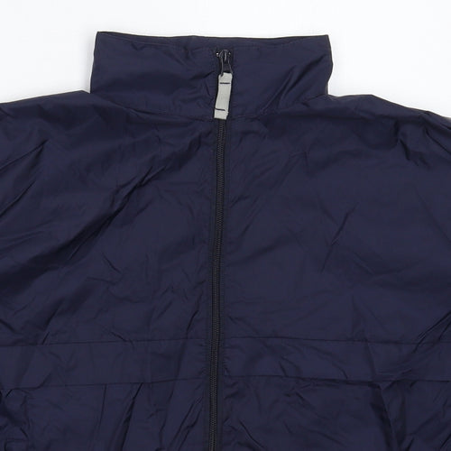 B&C Womens Blue   Rain Coat Coat Size 14