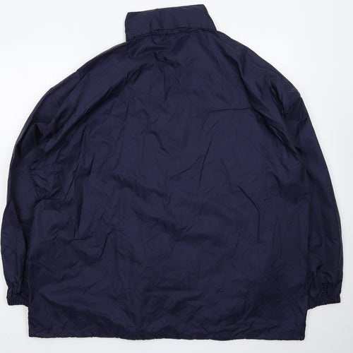 B&C Mens Blue   Rain Coat Coat Size 2XL