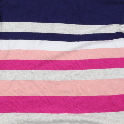 Oasis Womens Multicoloured Striped Knit Pullover Jumper Size M