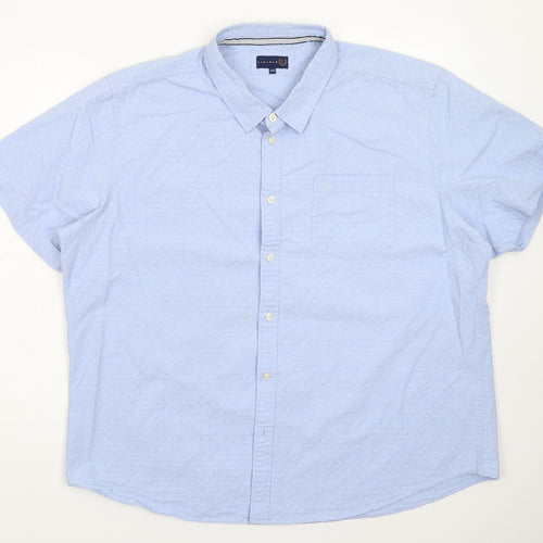 Lincoln Mens Blue    Button-Up Size L