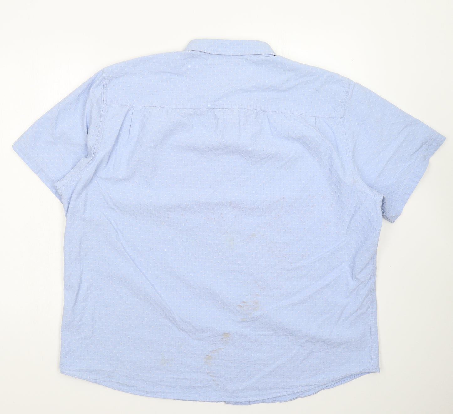 Lincoln Mens Blue    Button-Up Size L