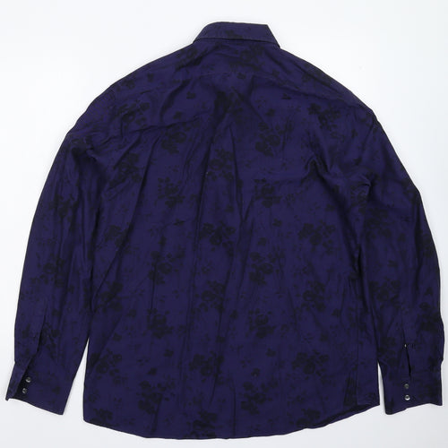 Autograph Mens Purple    Dress Shirt Size 17