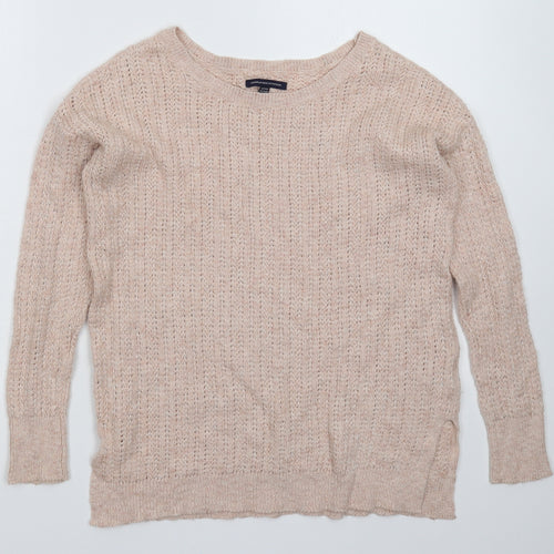 American Eagle Outfitters Womens Beige  Knit Pullover Jumper Size S