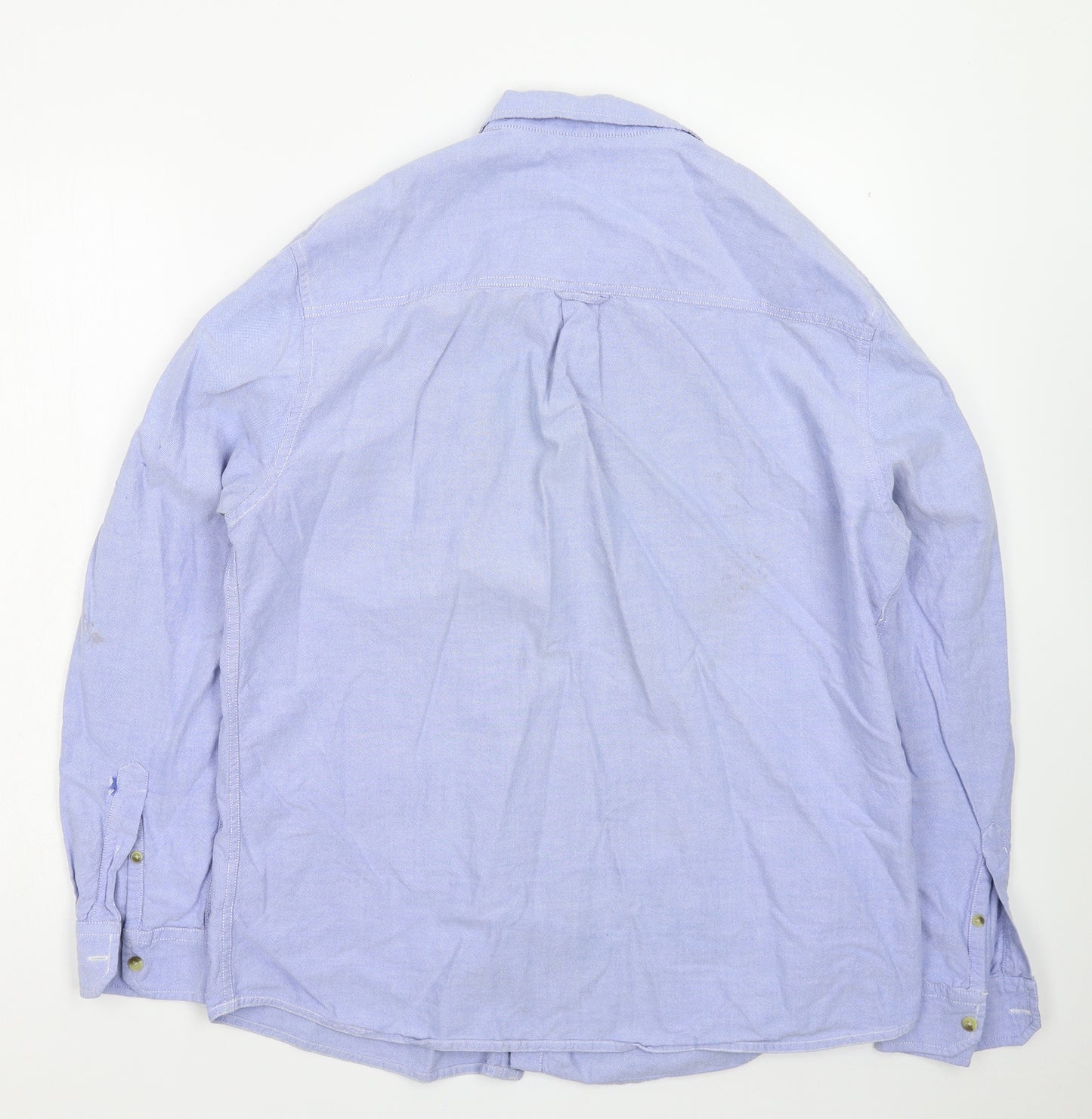 Peacocks Mens Blue    Button-Up Size XL