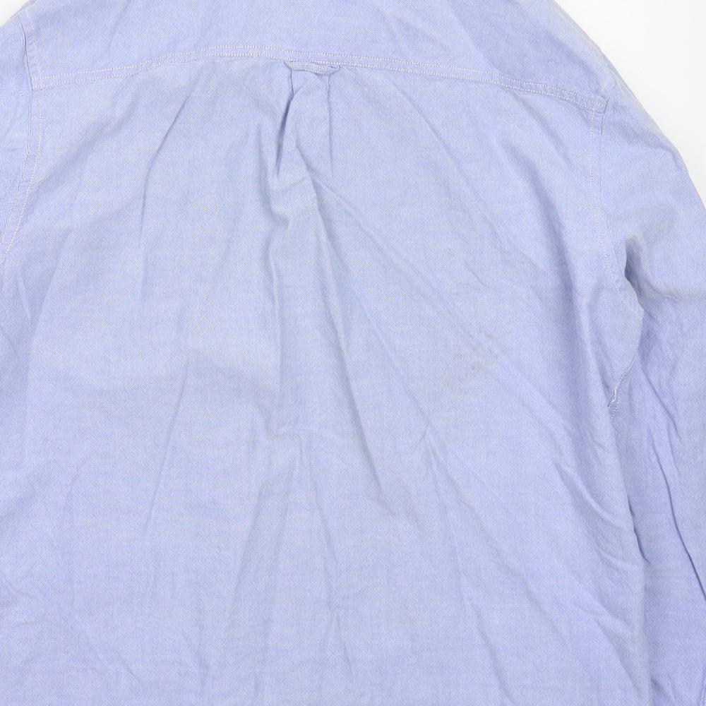 Peacocks Mens Blue    Button-Up Size XL