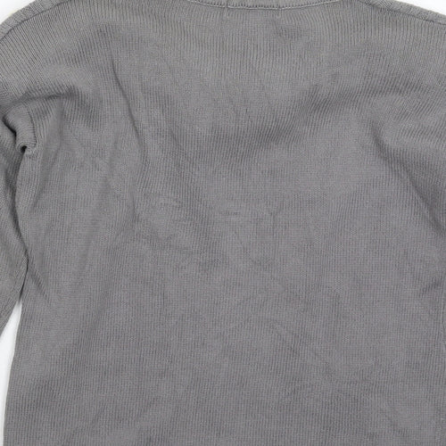 Blue Inc Womens Grey  Knit Pullover Jumper Size 10
