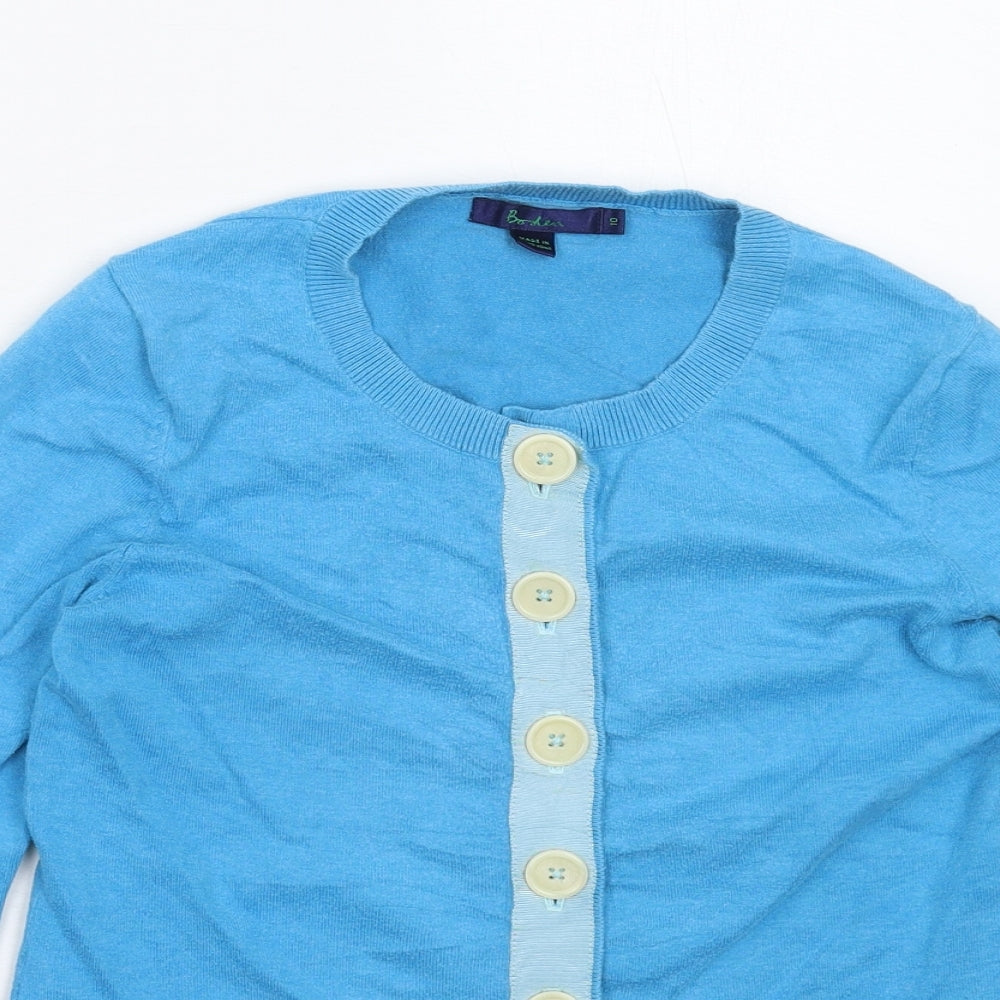 Boden Womens Blue  Knit Cardigan Jumper Size 10