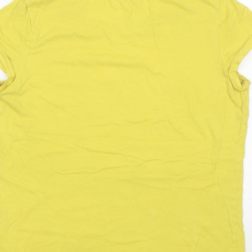 Q/S Womens Yellow   Basic T-Shirt Size M
