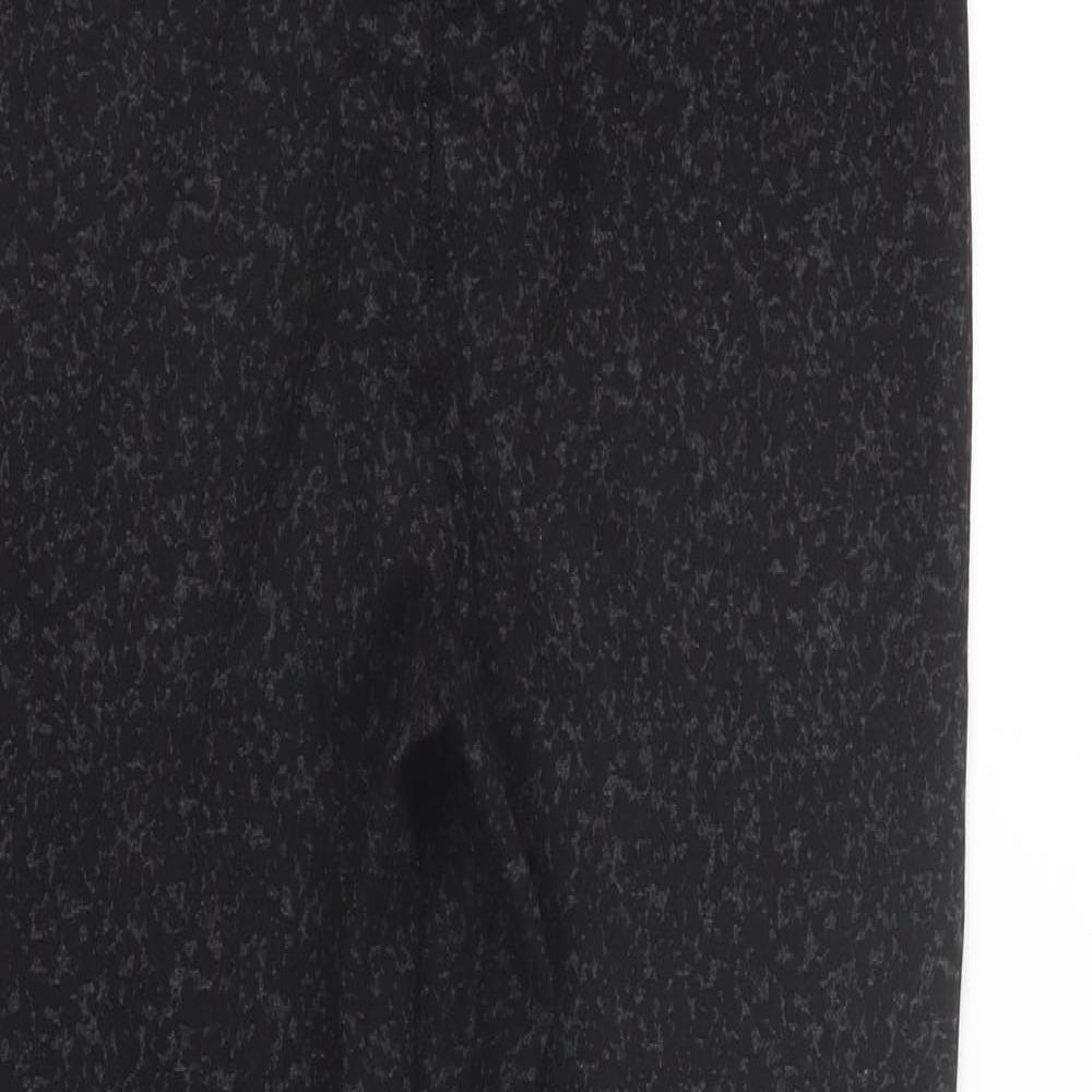 M&S Womens Black   Cropped Leggings Size 10 L25 in