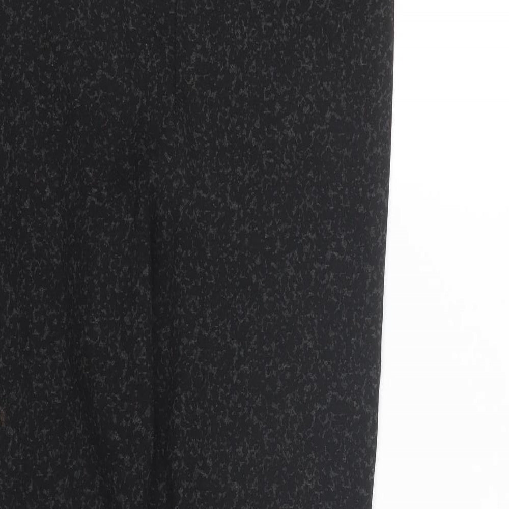 M&S Womens Black   Cropped Leggings Size 10 L25 in