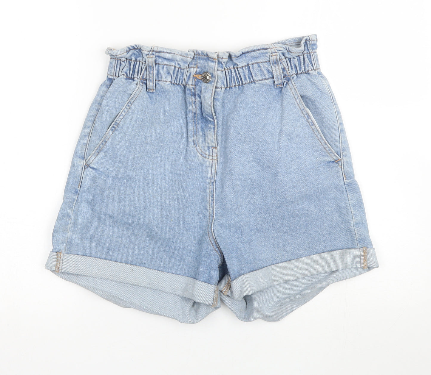 Papaya Womens Blue  Denim Mom Shorts Size 10