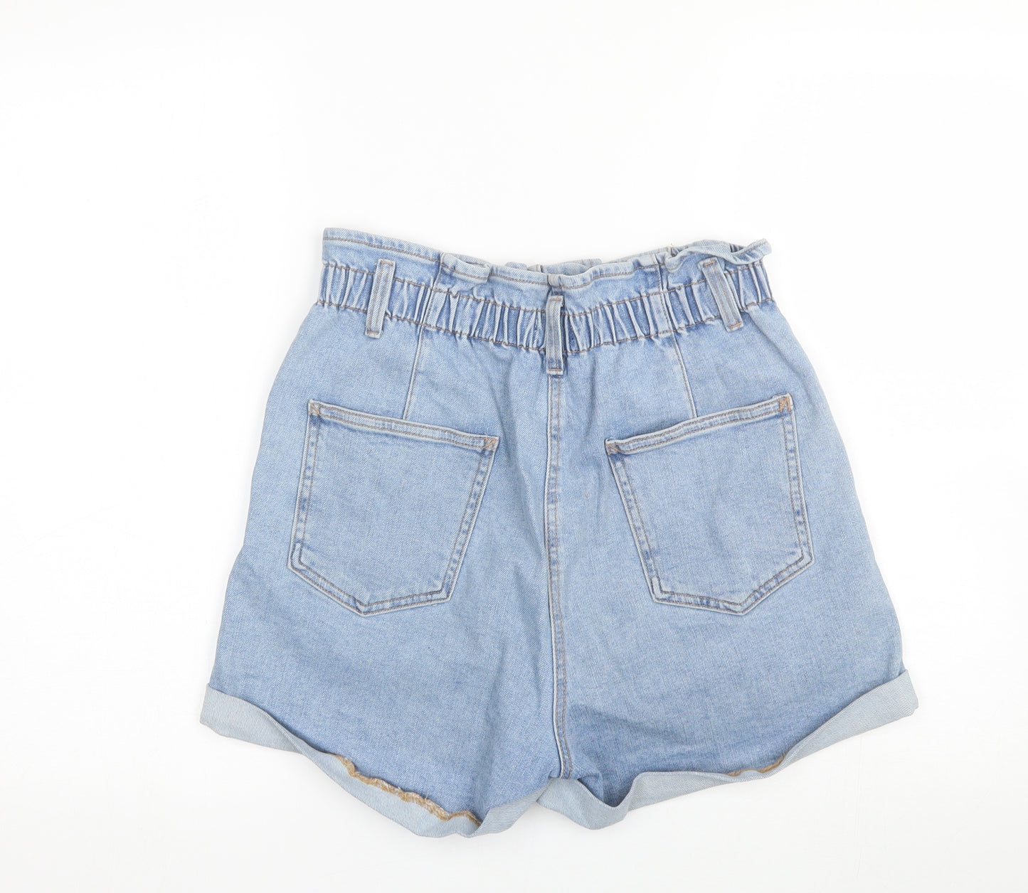 Papaya Womens Blue  Denim Mom Shorts Size 10