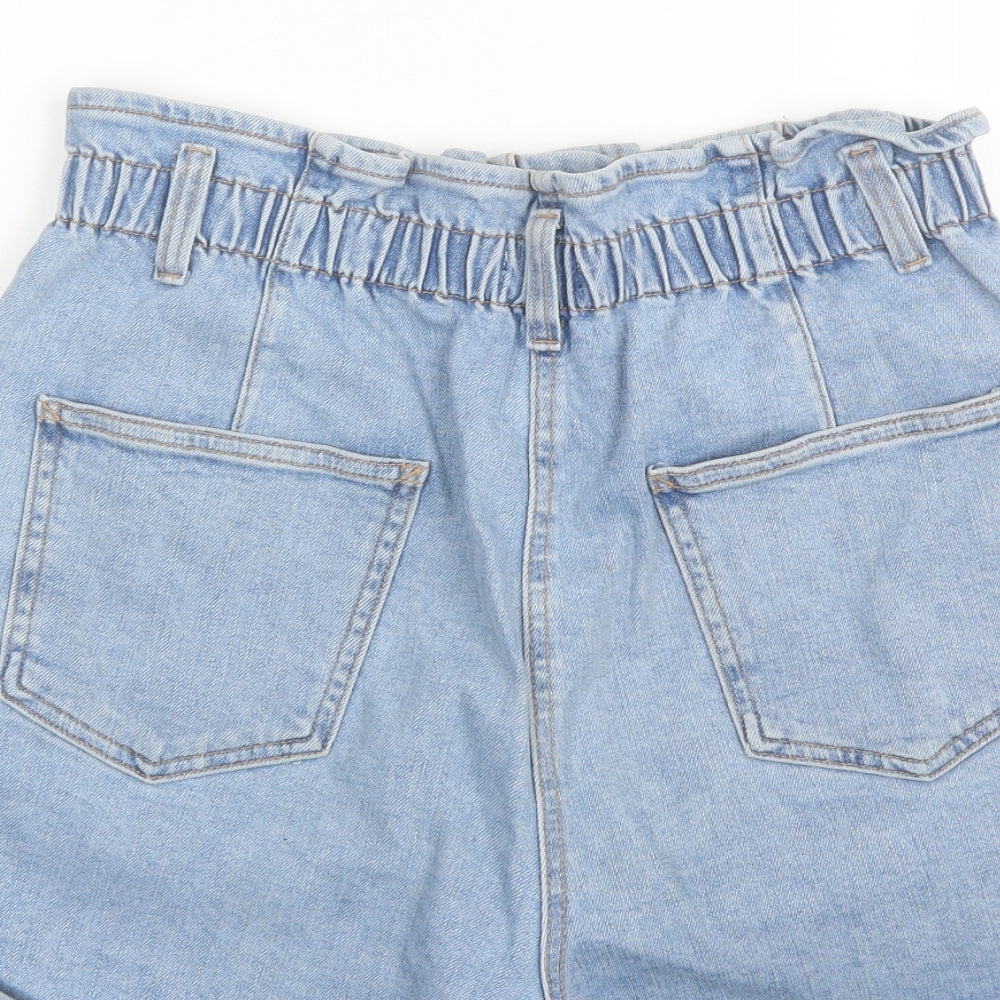 Papaya Womens Blue  Denim Mom Shorts Size 10