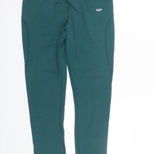 Myprotein Mens Green   Cropped Leggings Size M L25 in
