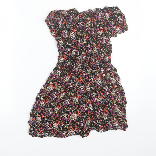 FOREVER 21 Womens Multicoloured Floral  Basic T-Shirt Size S