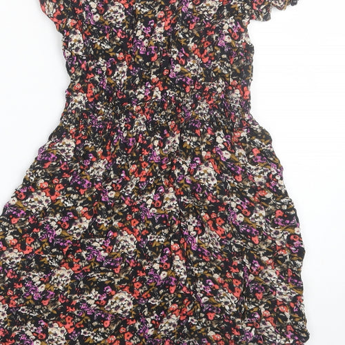 FOREVER 21 Womens Multicoloured Floral  Basic T-Shirt Size S