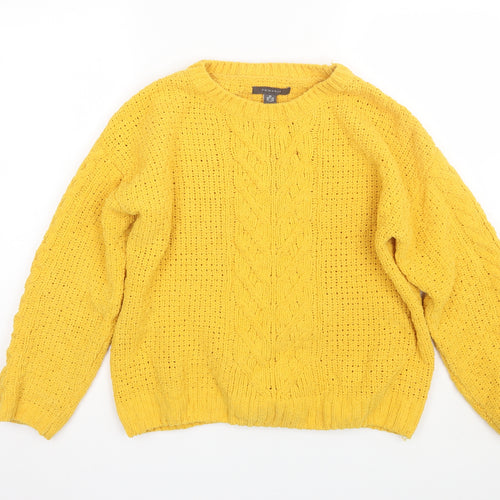 Primark Womens Yellow   Pullover Jumper Size XS